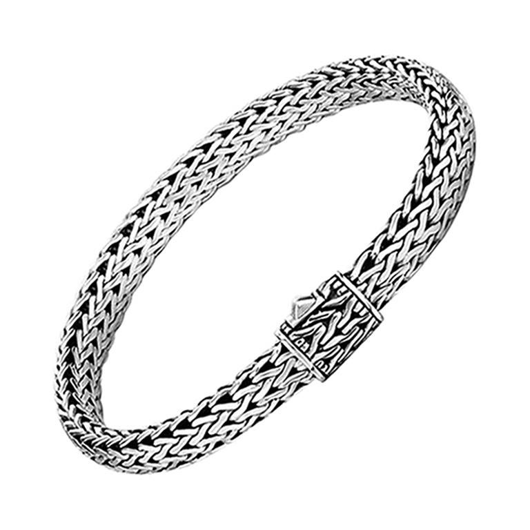 John Hardy Bracelet classique à petite chaîne en argent BB904CXS