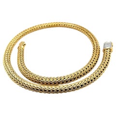 John Hardy Classic Solid 18K Yellow Gold 6mm Wheat Chain Necklace 16" 88.5 g