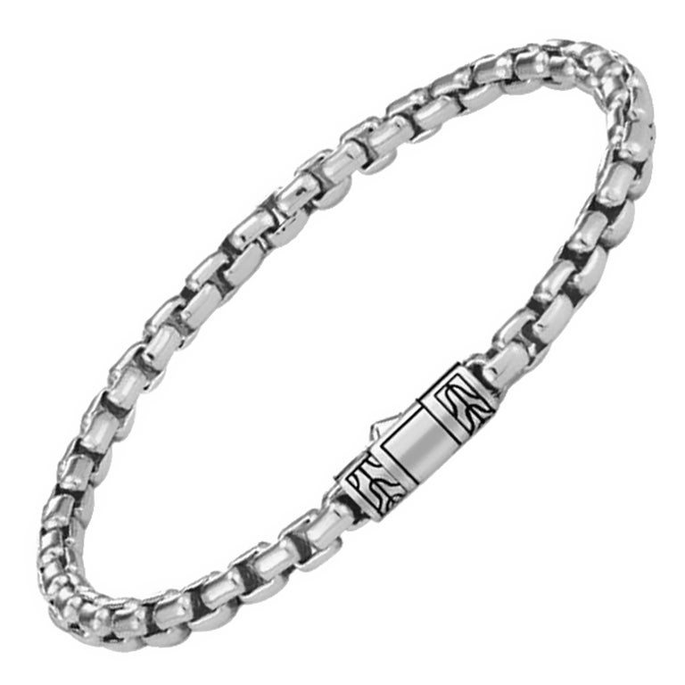 John Hardy Klassische Sterlingsilber-Kastenkette BM900086 im Angebot