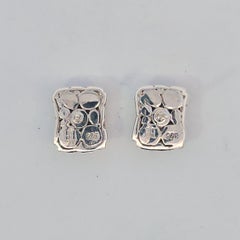 Pendientes clásicos vintage John Hardy de plata de ley, finales del siglo XX