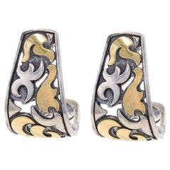Pendientes de aro John Hardy Dayak Saddle - Oro amarillo 925 de ley 22k perforados