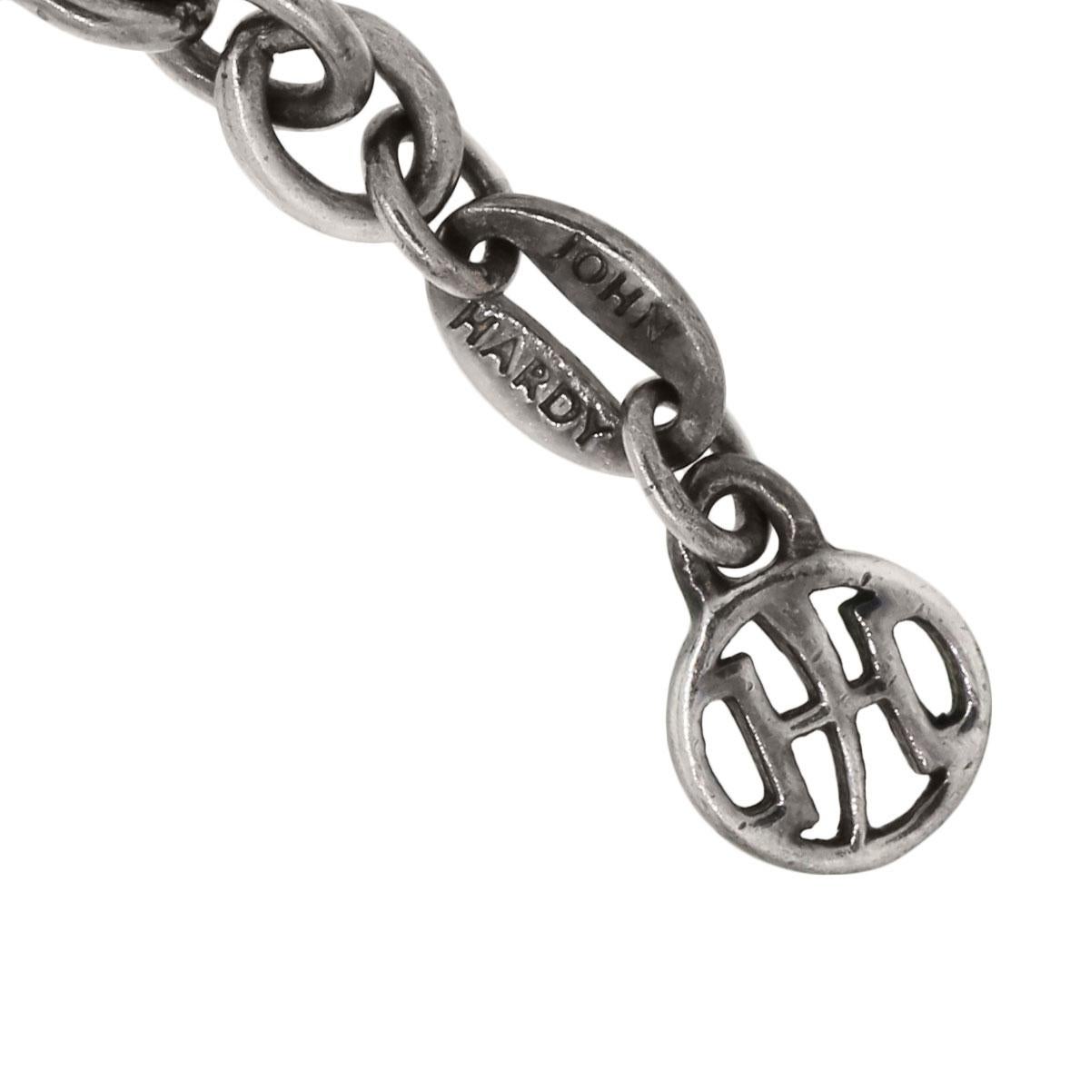 John Hardy Dayak - Collana con medaglietta in pelle in argento 925 in vendita 6