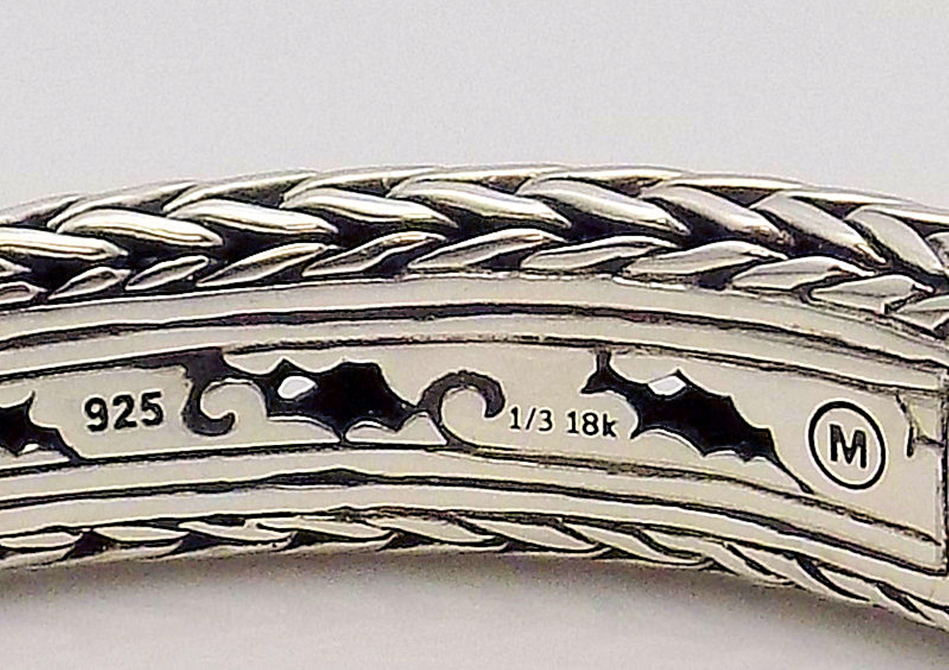 Women's JOHN HARDY Diamond Banded, Classic Chain and Kick Cuff Bracelet For Sale