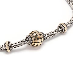 John Hardy Dot Charm Necklace, 18K Yellow Gold Sterling Silver, Length 16 Inches