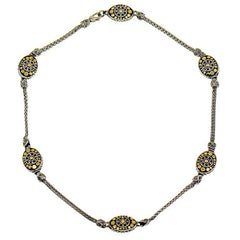 John Hardy Dot Collection Necklace, Sterling Silver and 18 Karat Yellow Gold