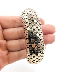 Bracciale Dot Dot Johns in oro giallo 18k e A. Silver