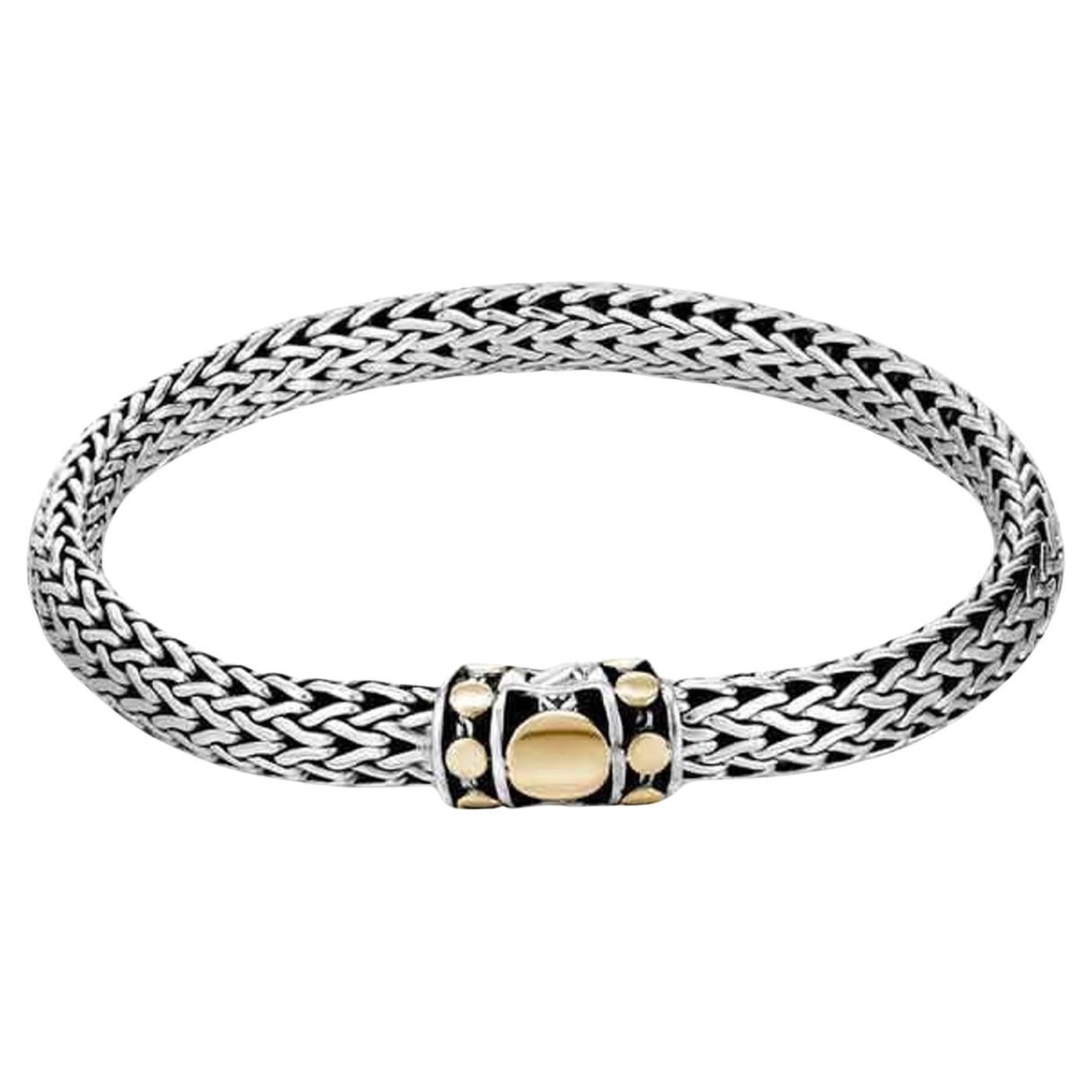 John Hardy Dot Deco Sterling Silver Chain Bracelet LIQUIDATION SALE