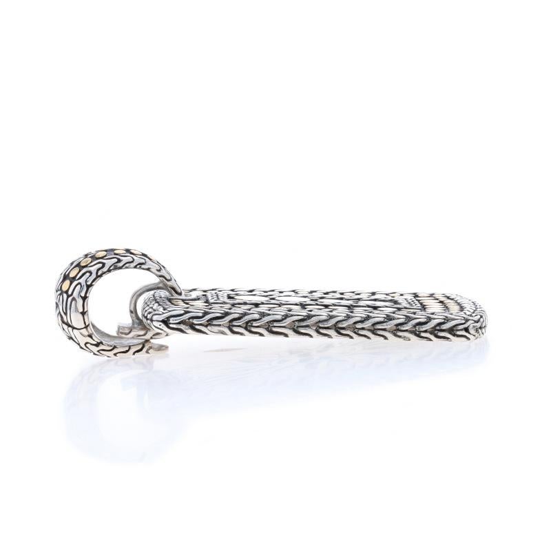 John Hardy gepunkteter Hunde-Tag-Anhänger - Sterlingsilber 925 & Gelbgold 18k im Zustand „Hervorragend“ in Greensboro, NC
