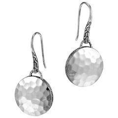 John Hardy Dot Drop Hammered Earring EB7154