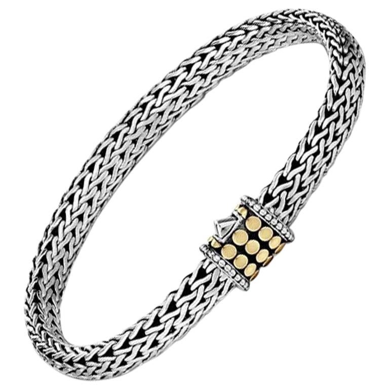 John Hardy Mens Silver Classic Chain Bracelet  Alson Jewelers