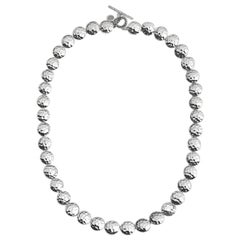 John Hardy Dot Hammered Link Necklace NB7233X18