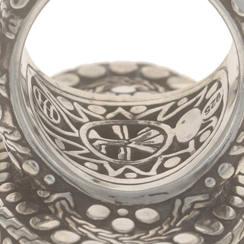 John Hardy Dot Oval Ring - Sterling Silver 925 Statement For Sale 3