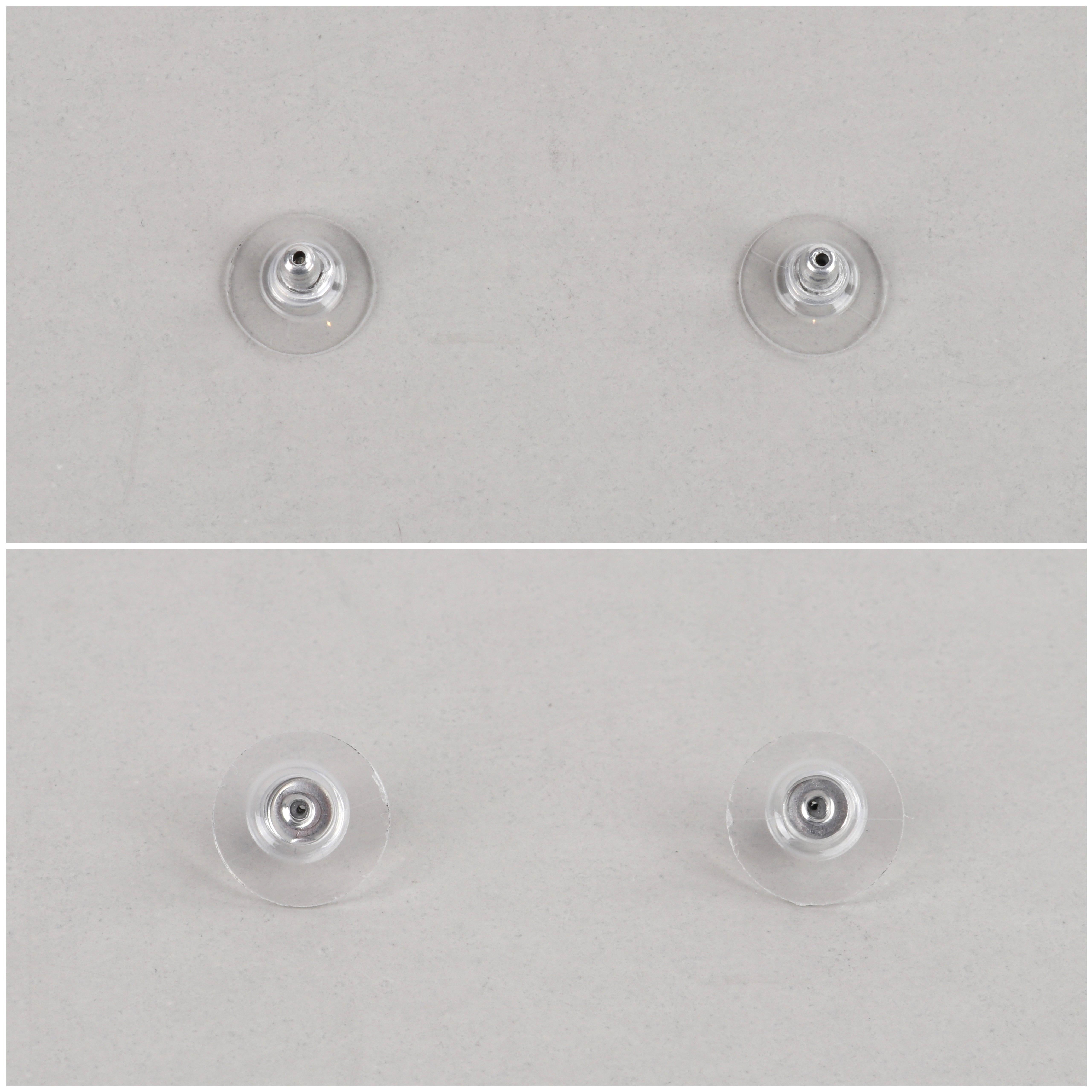 JOHN HARDY “Dot” Silver Black Carved Geometric Circle J Hoop Pierced Earrings 3