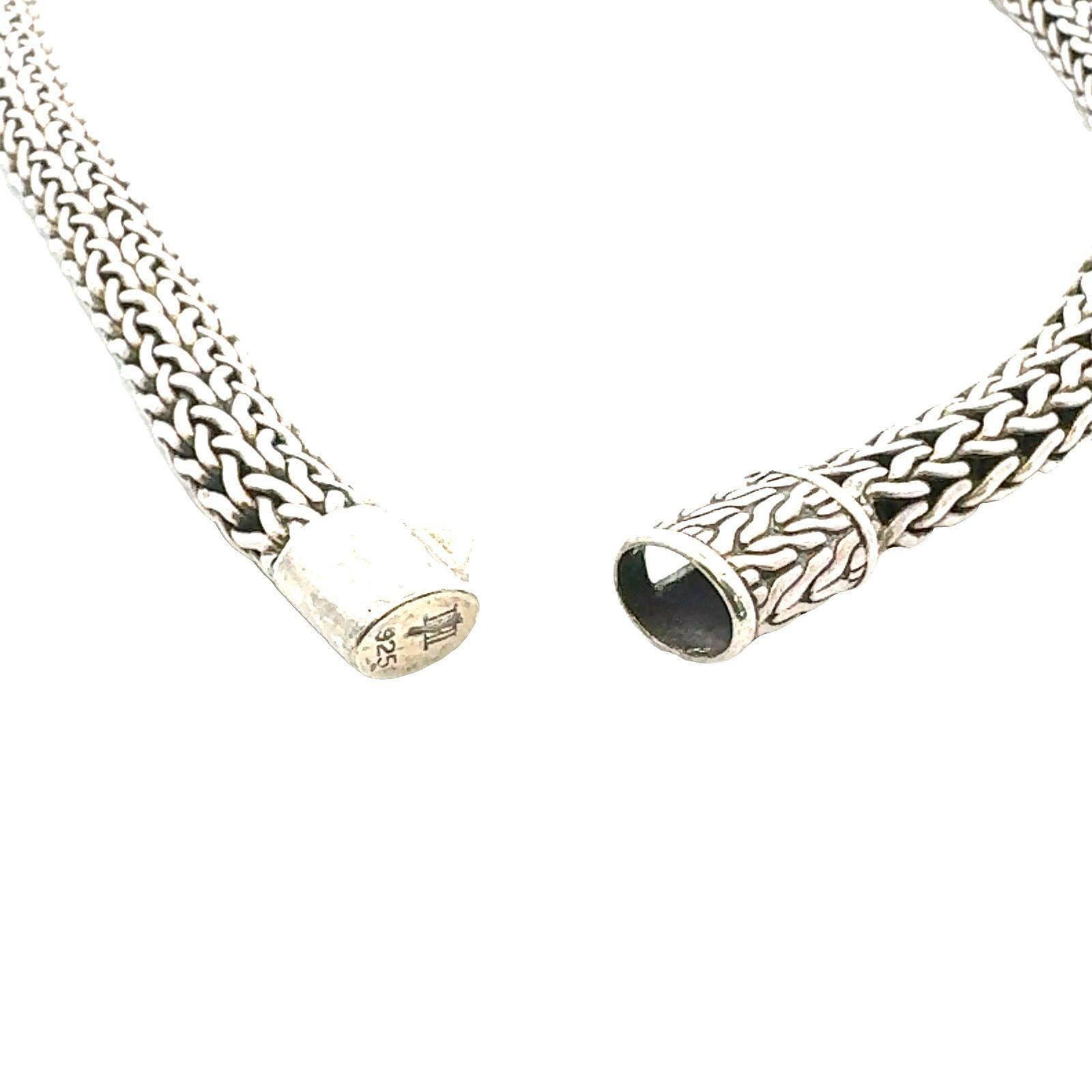 John Hardy Dot Slide Pendant and Sterling Silver 18KYG Classic Chain Necklace 1