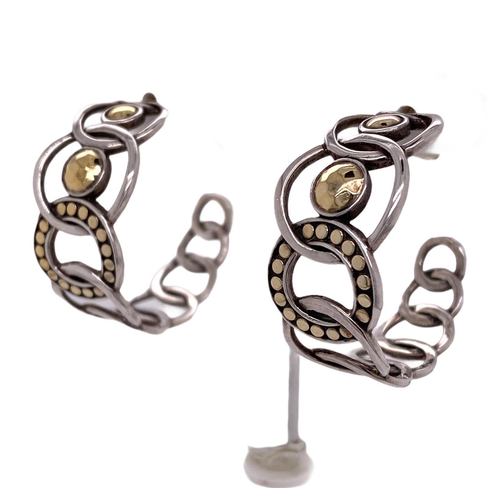 john hardy gold hoop earrings