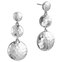 John Hardy Dot Triple Drop Hammered Earring EB7209