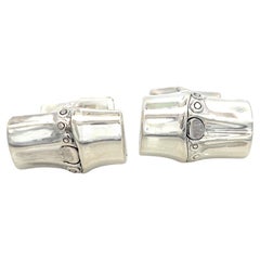 John Hardy Estate Bambus-Manschettenknöpfe aus Sterlingsilber 15,86 Gramm