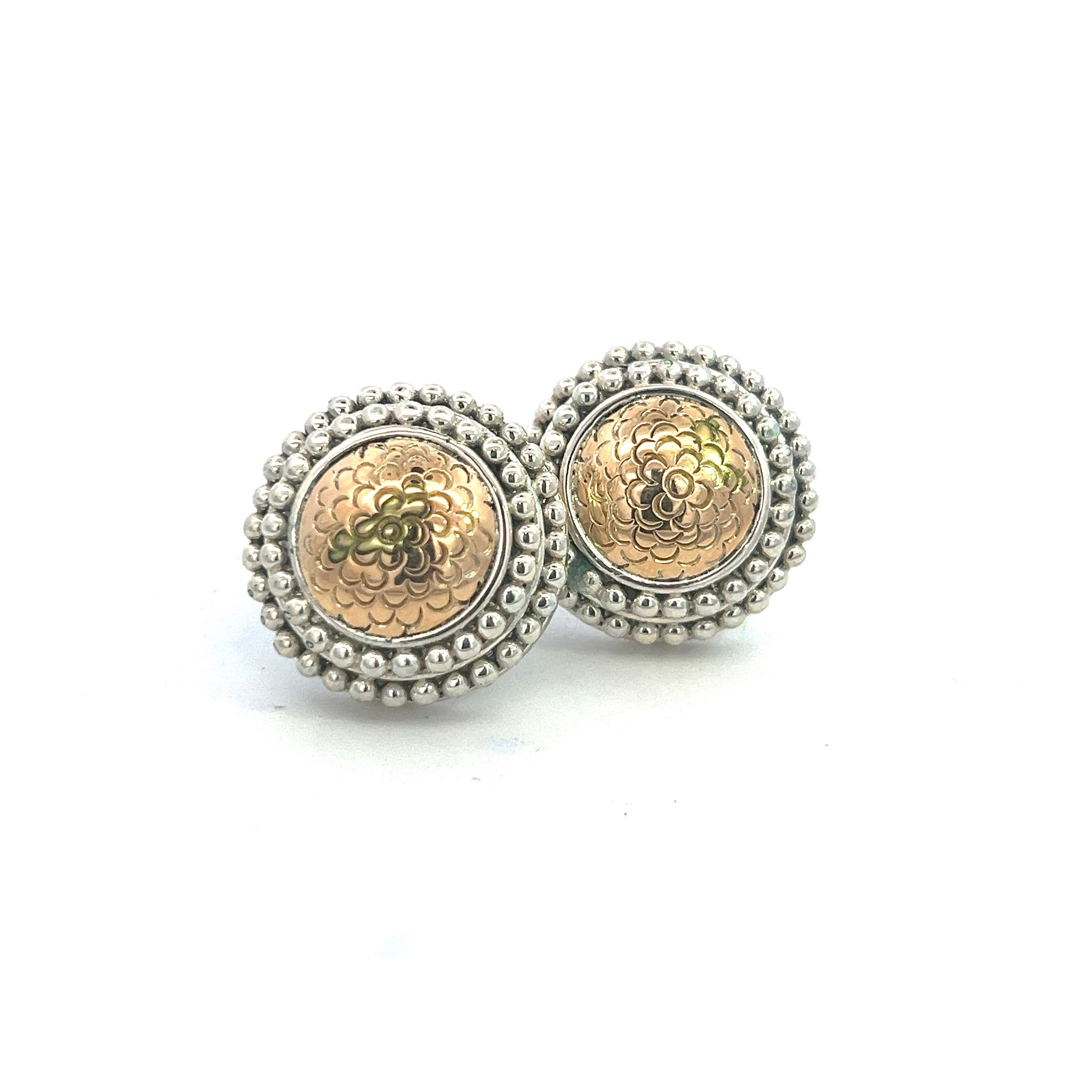 Donna John Hardy Estate Orecchini a clip in argento e oro giallo 18k in vendita