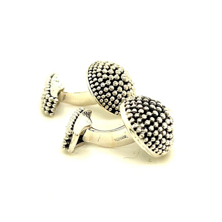 John Hardy Estate Cufflinks Sterling Silver For Sale at 1stDibs