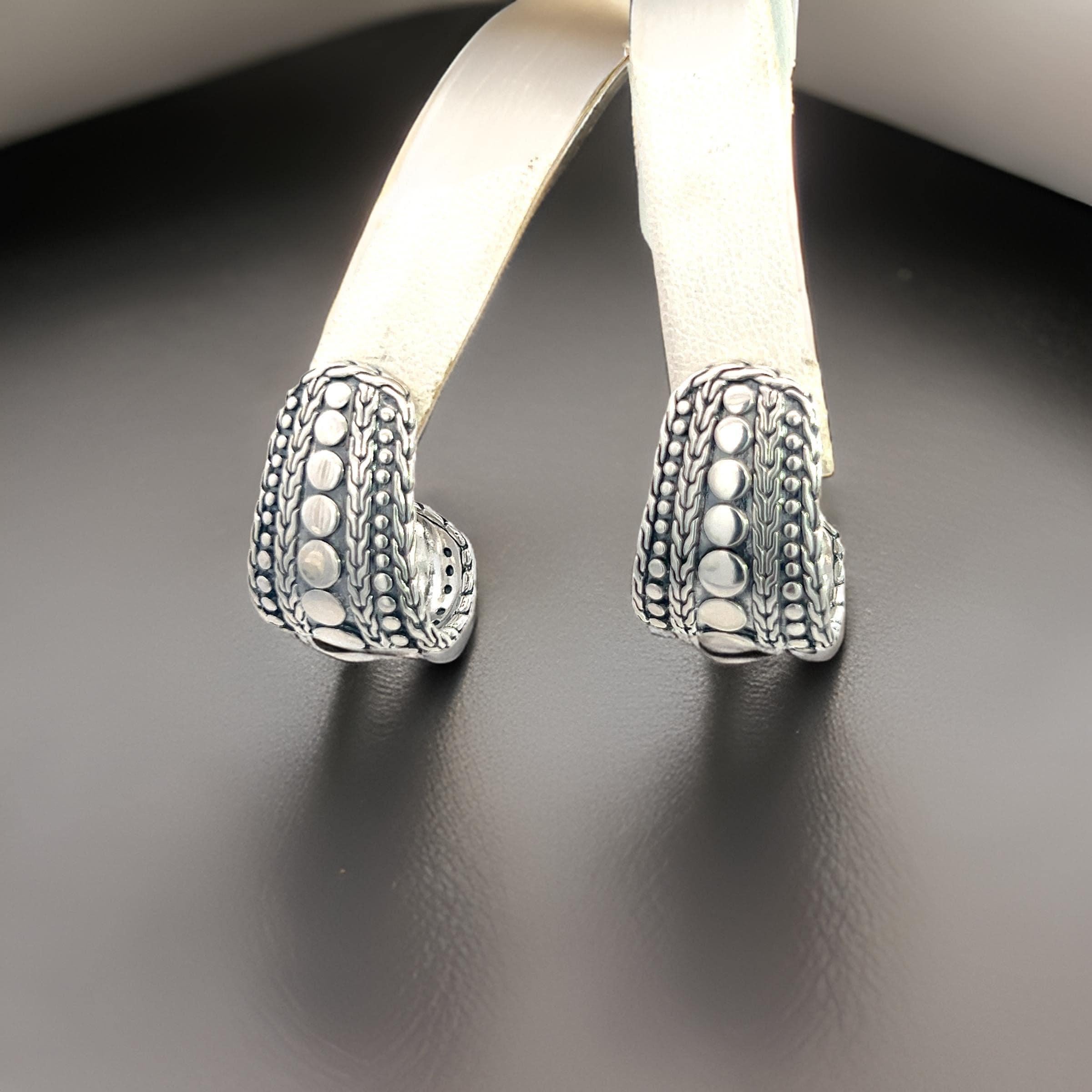 John Hardy Estate J Hoop Pebble Earrings 1