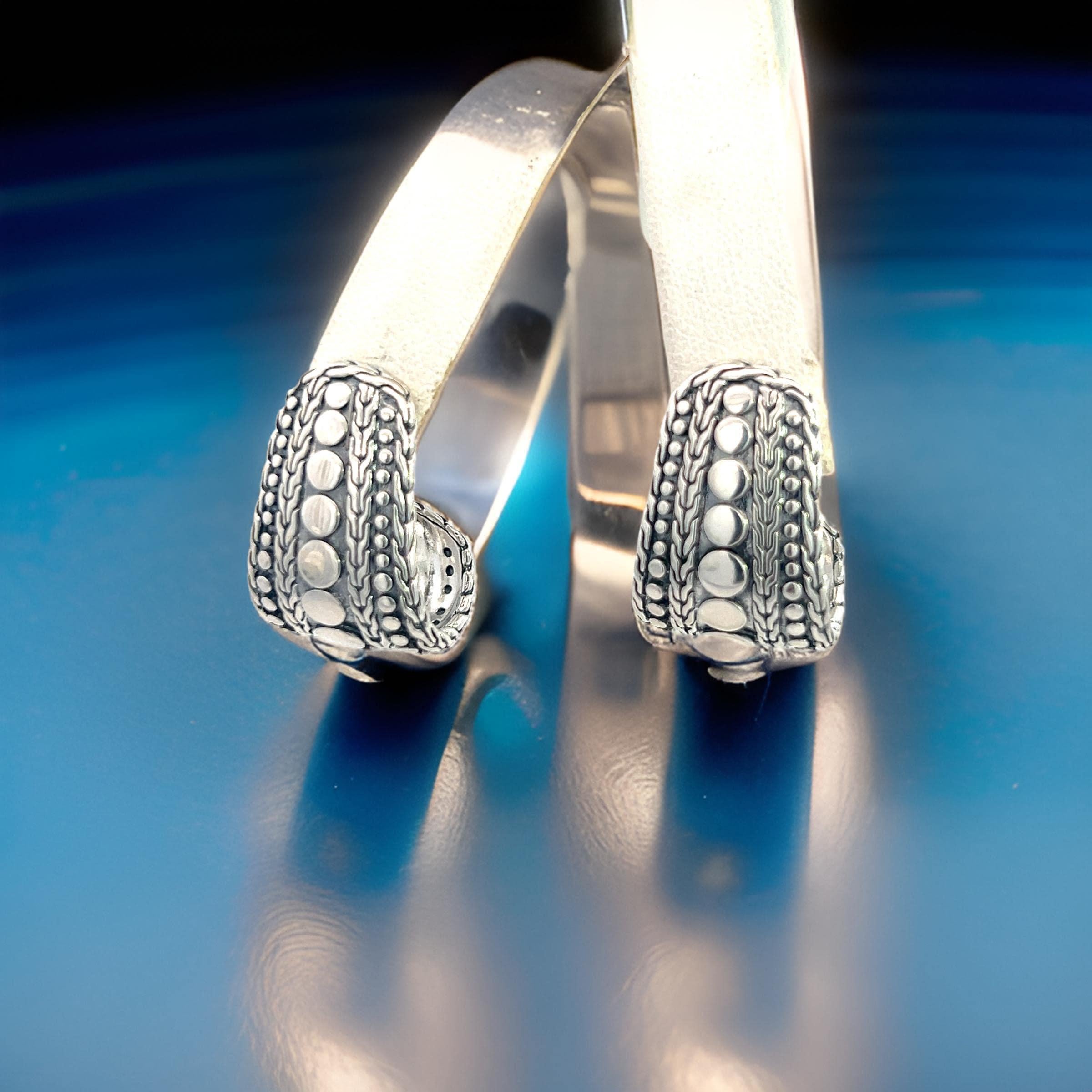 John Hardy Estate J Hoop Pebble Earrings 1