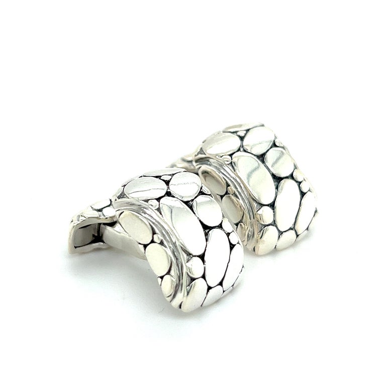 John Hardy Estate Men Cufflinks Sterling Silver For Sale at 1stDibs