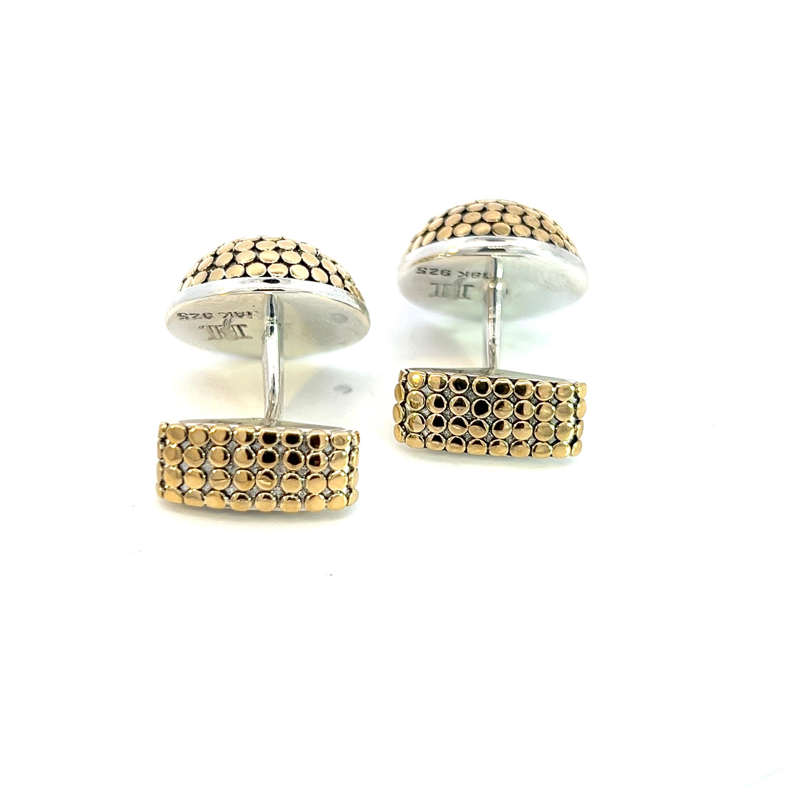 Authentic John Hardy Estate Mens Dots Cufflinks Sterling Silver 18k Y Gold JH71

TRUSTED SELLER SINCE 2002

PLEASE SEE OUR HUNDREDS OF POSITIVE FEEDBACKS FROM OUR CLIENTS!!

FREE SHIPPING!!

DETAILS
Style: Mens Dots Cufflinks
Metal: Sterling Silver
