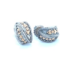 John Hardy Estate Orecchini a buco 18k + Silver