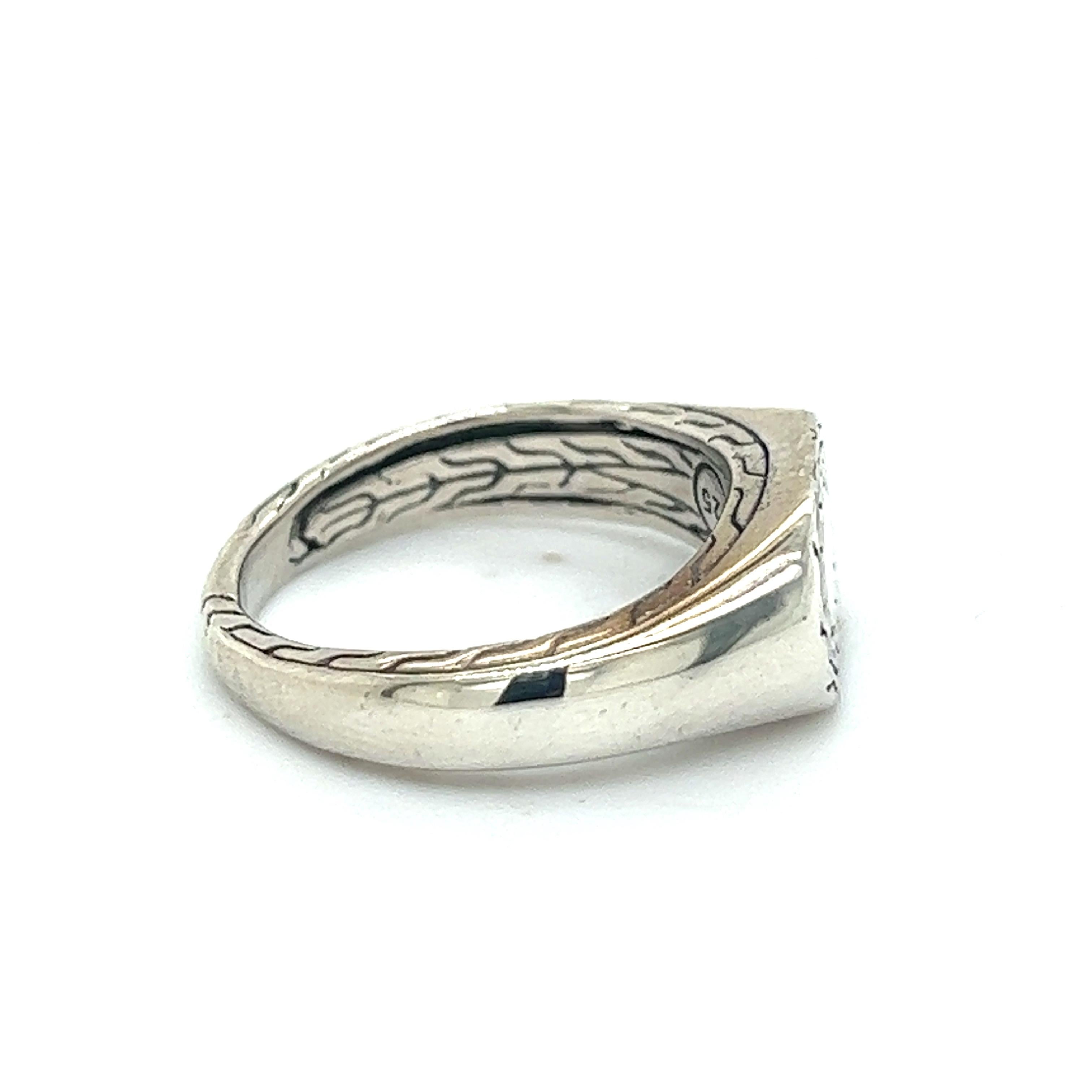 Women's John Hardy Estate Ring 5 Silver  For Sale