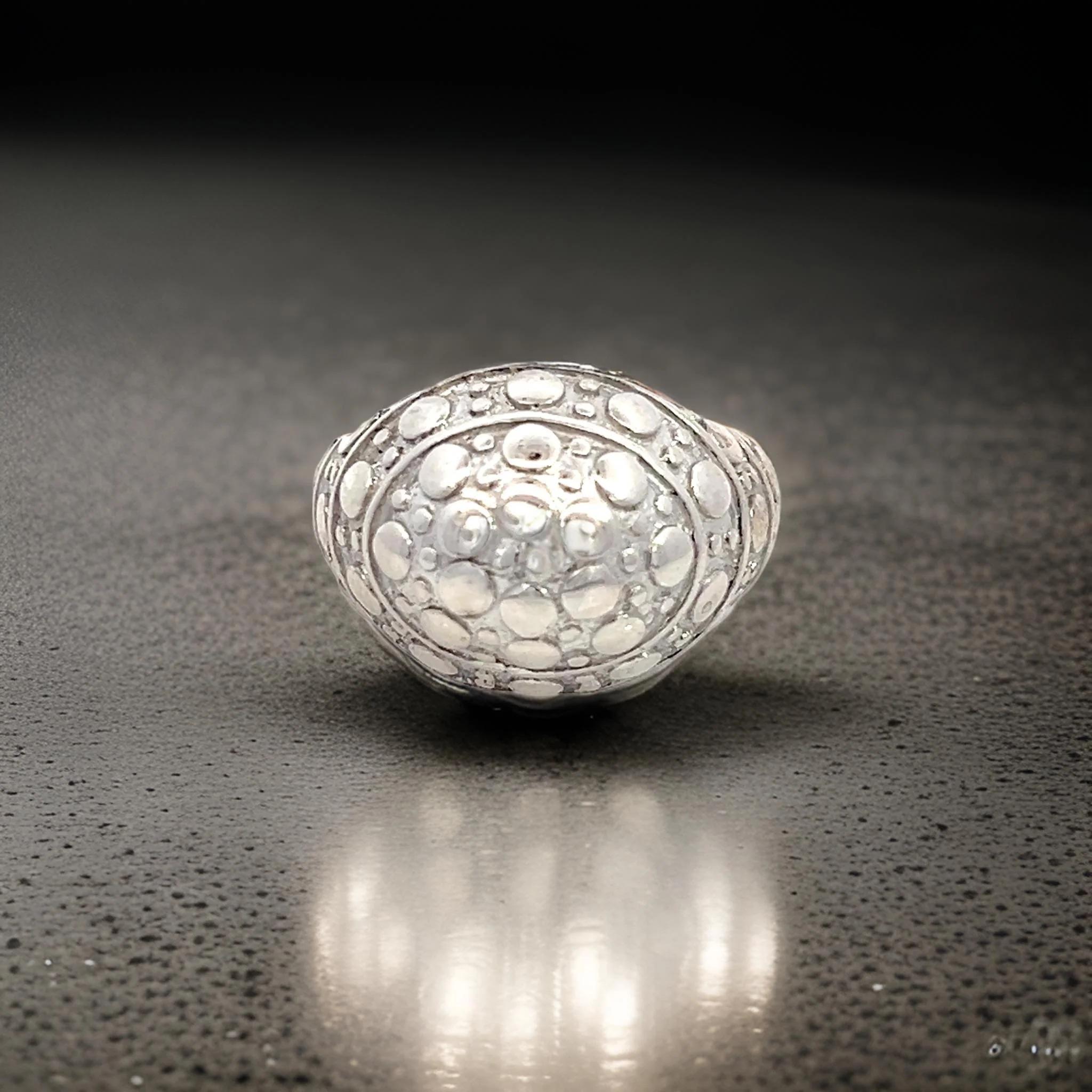 De las mujeres Anillo de plata de ley John Hardy Estate talla 6,5, 9,7 gramos