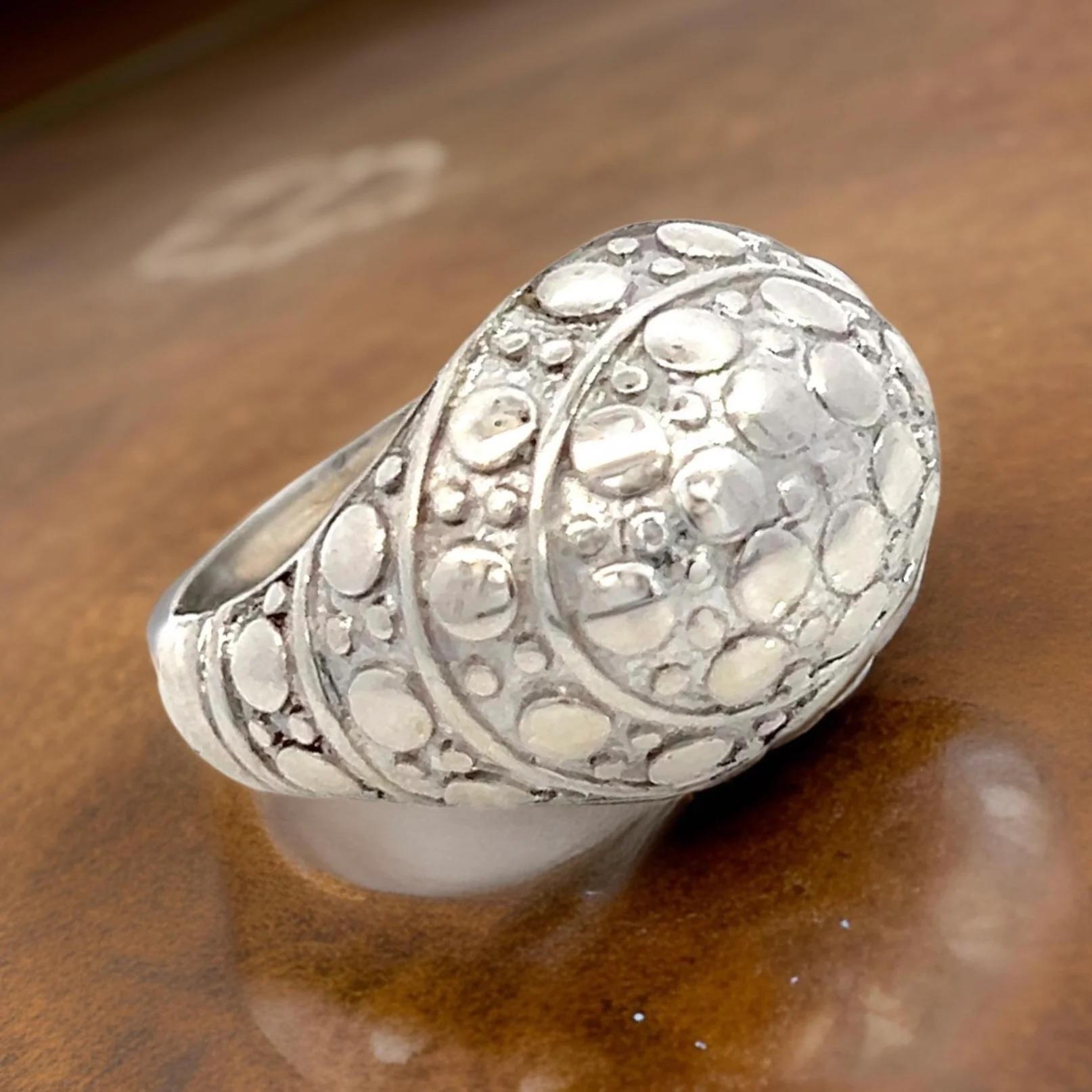 Anillo de plata de ley John Hardy Estate talla 6,5, 9,7 gramos 3