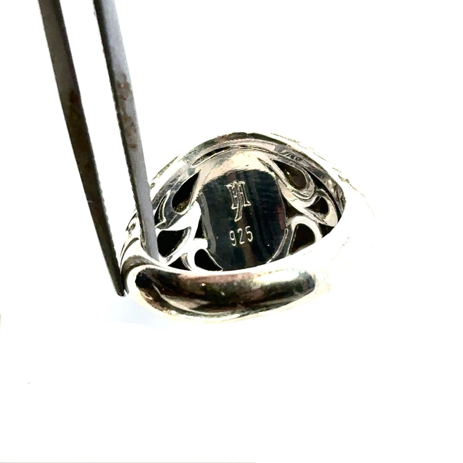 Anillo de plata de ley John Hardy Estate talla 6,5, 9,7 gramos 4