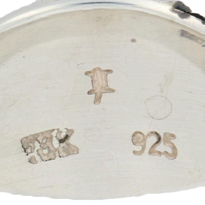John Hardy Fleur de Lis Ring, Sterling Silver & 18k Gold Designer Statement 5