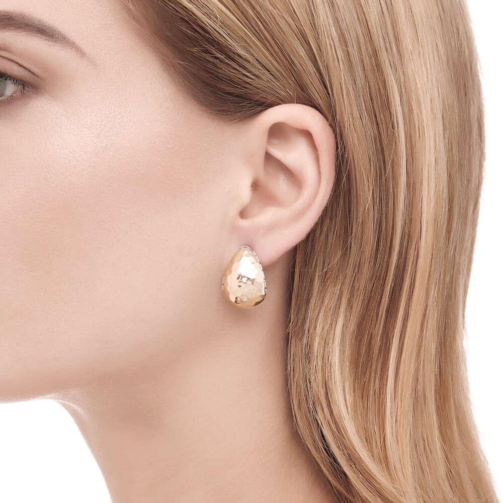 Powerful, dramatic and inspiring, John Hardy's Bali-inspired, artisan-crafted fine jewelry collections embody the pinnacle craftsmanship and quality.

Sterling Silver and 18k Bonded Yellow Gold

Earring measures 21.5mm x 15mm
Omega Back