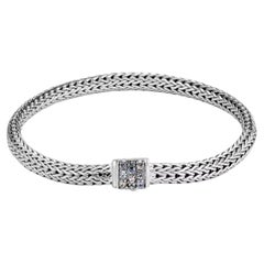 John Hardy, bracelet en argent sterling et saphir gris - vente liquidée