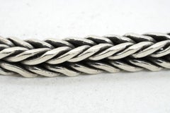 John Hardy Heavy 925 Sterling Silver Square Cable Link Bracelet