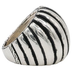 John Hardy HEAVY Wide Ribbed Dome Ring Größe 7,25 ~ 20,7 Gramm