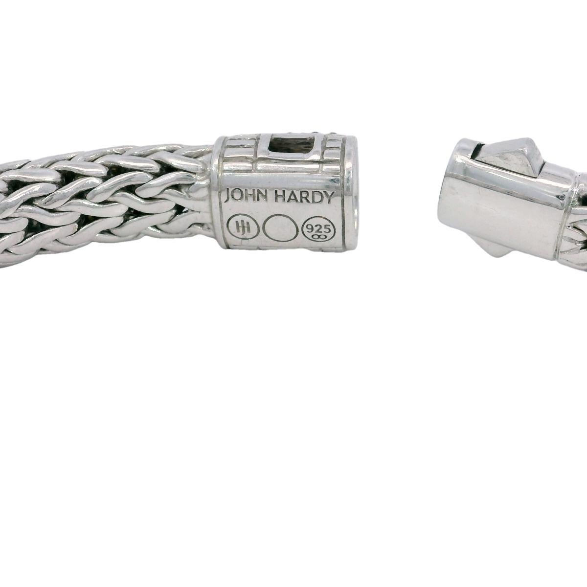 John Hardy Icon Black Sapphire Pavé Sterling Silver Chain Bracelet For Sale 3