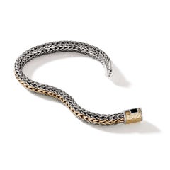 John Hardy Icon Bracelet 8mm Gold & Sterling Silver BUZ900994RVXUM