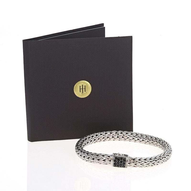 John Hardy Icon Classic Chain Black Sapphire Bracelet 7 1/4