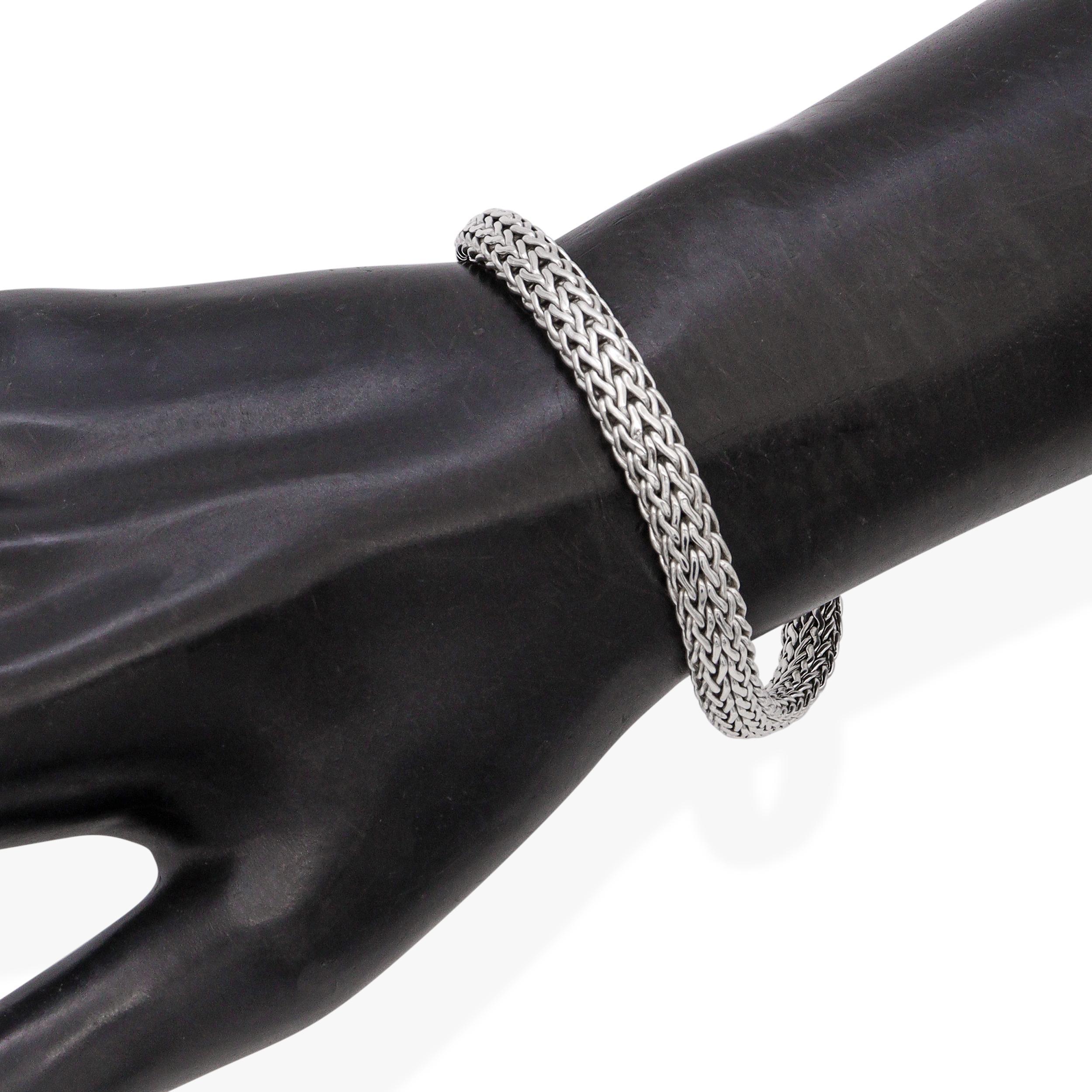 John Hardy Bracciale Icon Dot in argento 925 e oro giallo 18 carati In condizioni buone in vendita a New York, NY