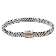 Pulseras de eslabones de plata