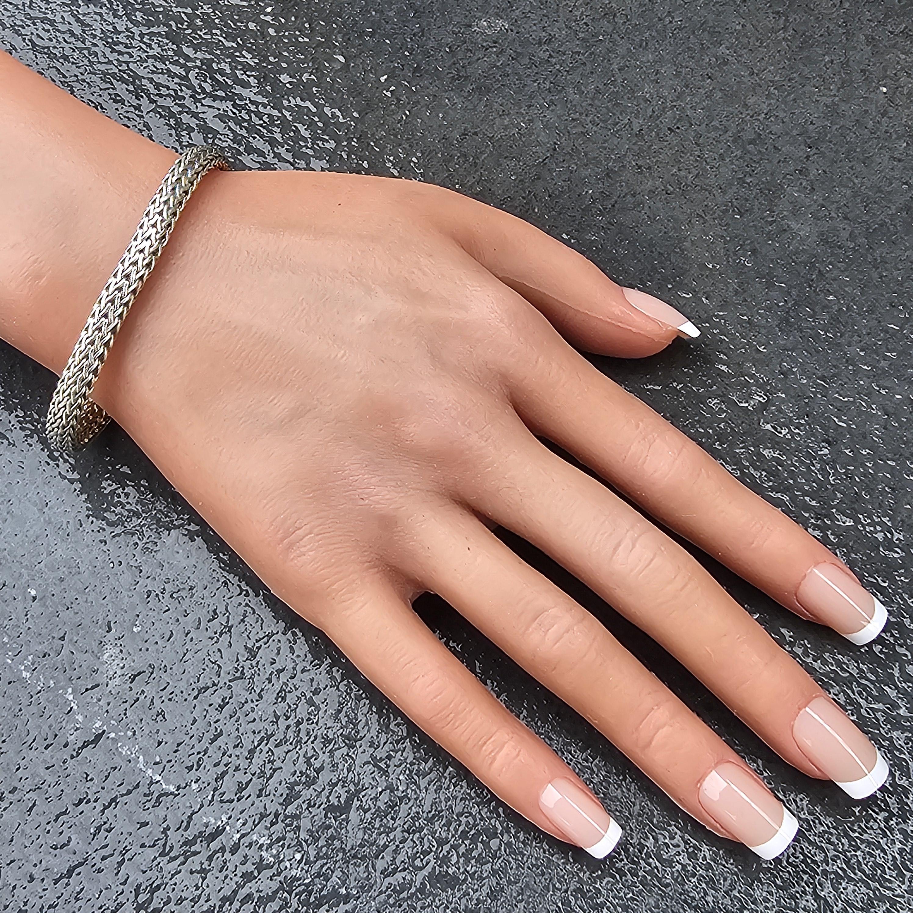 John Hardy Icon Bracciale Reversibile in Oro 18k A. Silver 6.5mm 7.5