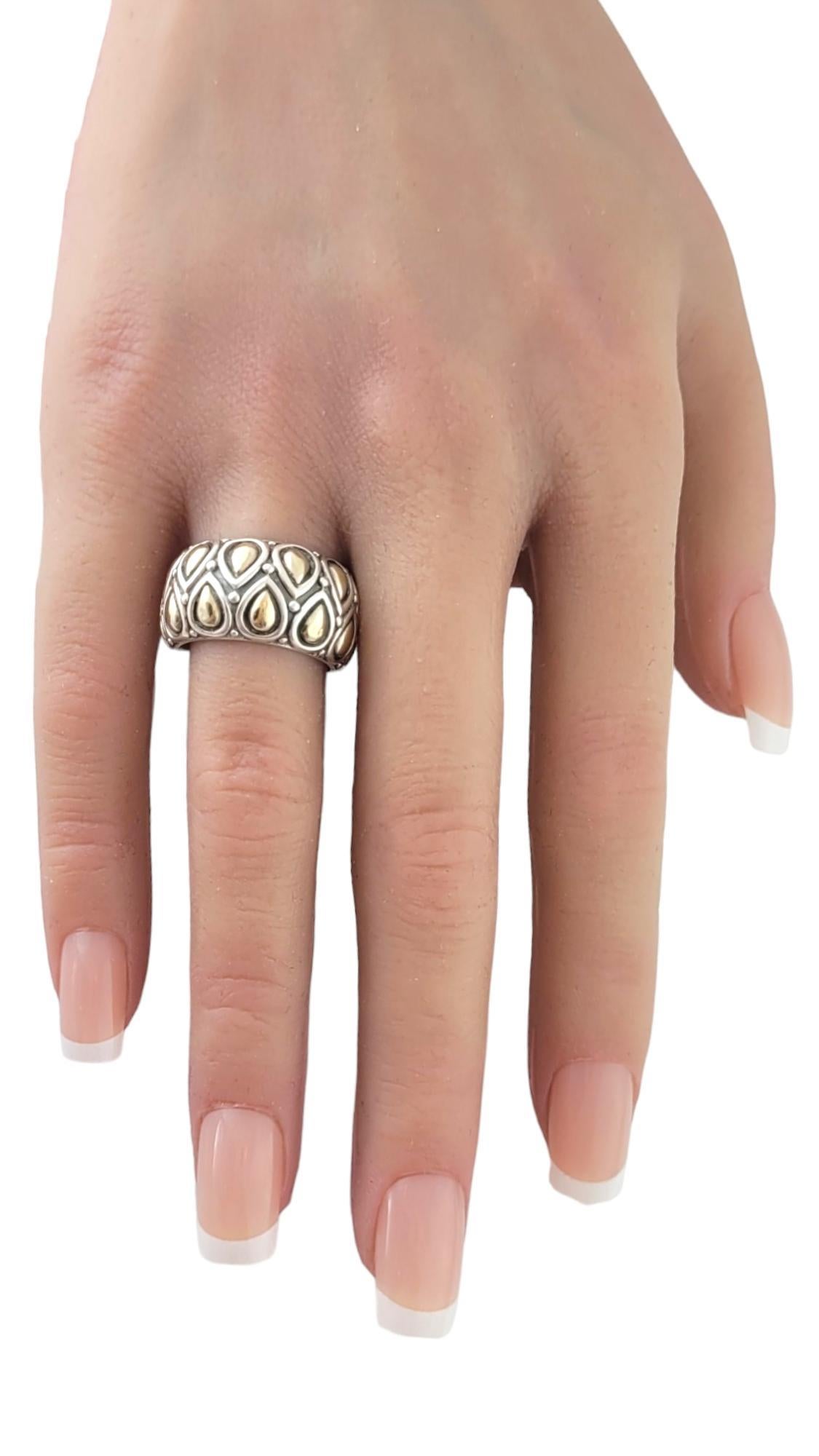John Hardy JAi 14K Yellow Gold Sterling Silver Lotus Petal Band Size 7 #17491 2