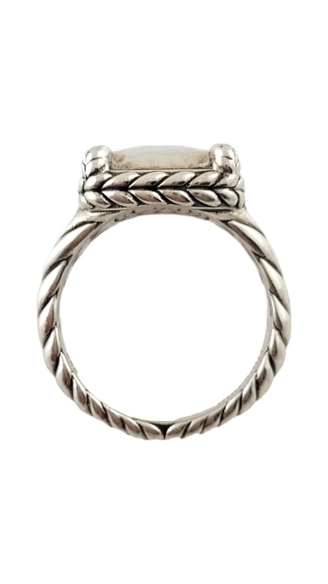 John Hardy JAi Sterling Silver Hammered Ring Size 9 #17851 In Good Condition In Washington Depot, CT