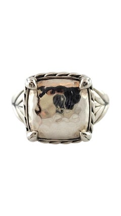 John Hardy JAi Sterling Silver Hammered Ring Size 9 #18355