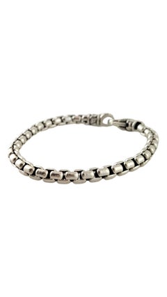 John Hardy JAi Sterling Silver Round Box Chain Bracelet #17480