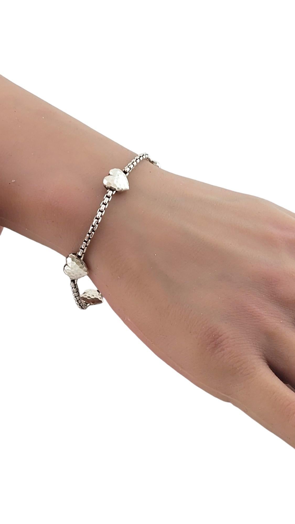 John Hardy JAi Sterling Silver Symbols of Love Bracelet #17472 3