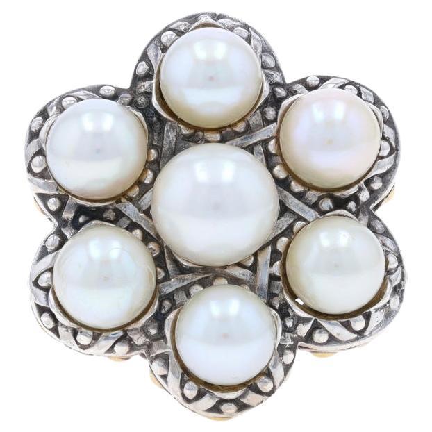 John Hardy Jaisalmer Anillo de cóctel de perlas cultivadas Oro amarillo 925 de 18 quilates