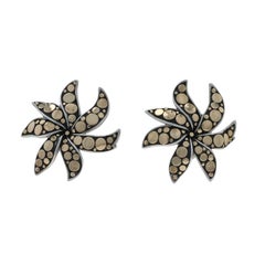 John Hardy Jasmine Flower Lg - Orecchini a perno in oro giallo Sterling 925 18k